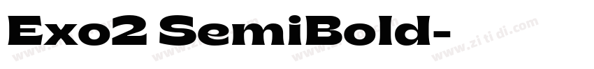 Exo2 SemiBold字体转换 Exo2 SemiBold字体转换